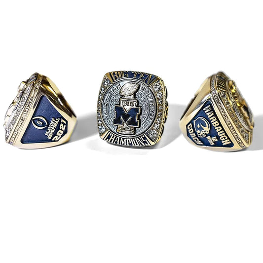 Michigan Wolverines 1997, 2021, 2022 Championship Ring Collection Set