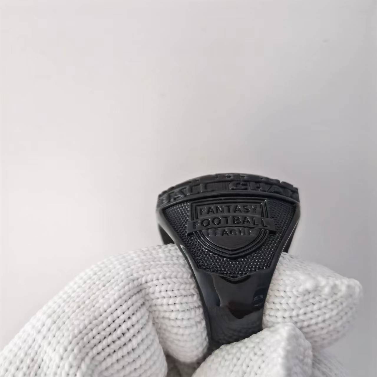 Black & Gold Fantasy Football Championship Ring 2025 – Champion Edition