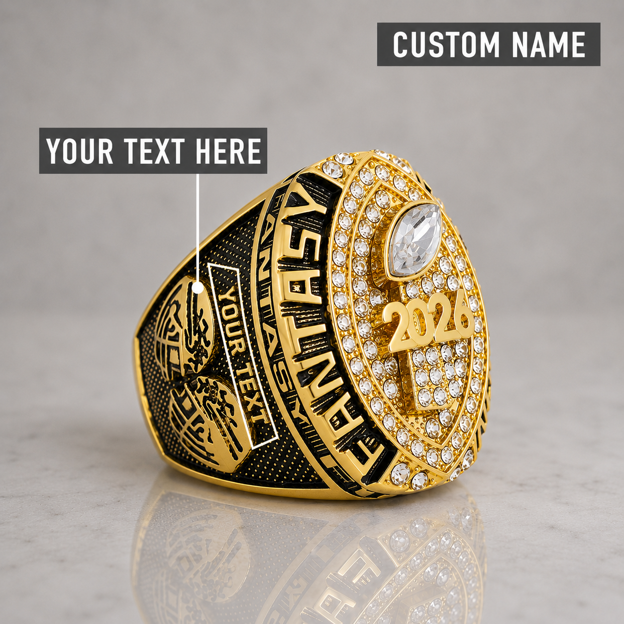Custom Fantasy Football Rings