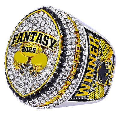 Two-Tone Fantasy Football Championship Ring 2025