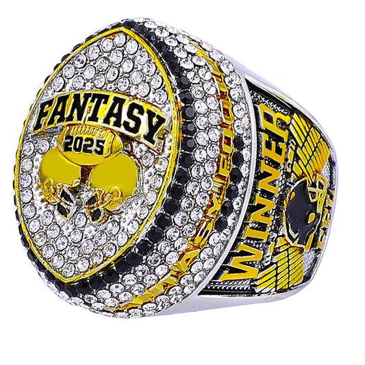 Two-Tone Fantasy Football Championship Ring 2025