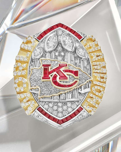 [ALMOST SOLD OUT] Chiefs 2024 Super Bowl Ring + FREE Wooden Display Box