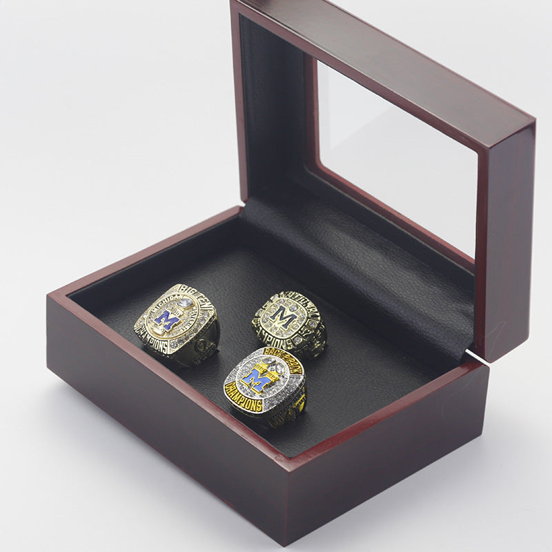 Michigan Wolverines 1997, 2021, 2022 Championship Ring Collection Set
