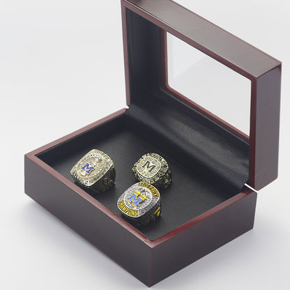 Michigan Wolverines 1997, 2021, 2022 Championship Ring Collection Set